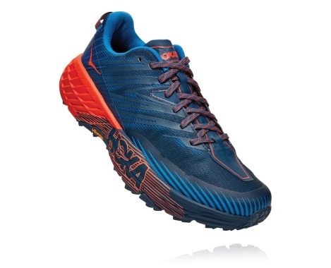 Trailove Tenisky Hoka One One Speedgoat 4 Panske Modre / Červené (10NWYATJU)